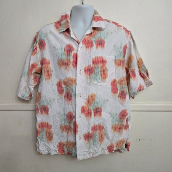 KENZO Men's Coquelicot Printed Hawaiian Shirt - Picture 2 of 9